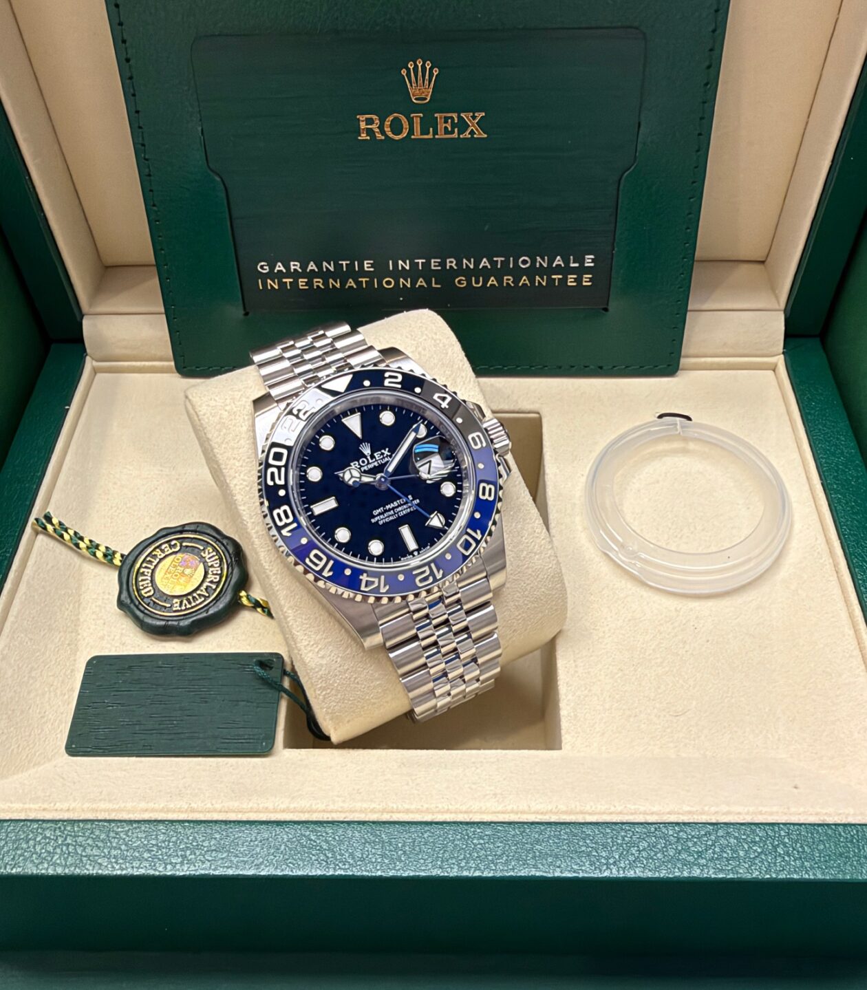 Alternative view of Rolex GMT Master II, 126710BLNR, JUBILEE, 2026 NEU UNGETRAGEN, full Stickers